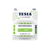 TESLA BATTERIES Rechargeable batteries AAA 1,2V 800 mAh Pack of 4 batteries