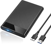 2.5 inch External Hard Drive Enclosure, Tool-Free USB 3.0 to SATA SSD HDD Enclosure for 7mm and 9.5mm, Laptop Computer Hard Drive Case Support UASP and Trim