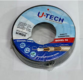 U TECK Satellite Receiver Control Cable – 50 Yard, Black