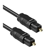 Black 2M fiber optic digital audio cable with 4mm thickness, designed for home theaters, soundbars, and gaming consoles