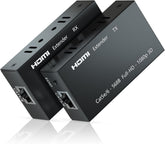 HDMI Extender, 1080P Transmitter and Receiver Up to 60 Meters (196ft), Ethernet Sender Repeater Over Single Cat5e/Cat6/Cat7 Cable, HDMI to RJ45 Converter