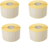 Barcode Thermal Barcode Sticker Roll 25 * 50 Full 1100 Stickers 4 Rolls