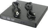 USB 2.0 Slim Portable External CD-RW Drive DVD-RW Burner Writer Player for Laptop Notebook PC Desktop, Black