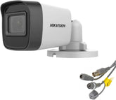 2 MP Fixed Mini Bullet Camera, 1920×1080 Resolution, 2.8mm Fixed Lens, Up to 20m IR Light Distance, 4 in 1 Video Output (TVI/AHD/CVI/CVBS), IP67 Water & Dust Resistant, Black | DS-2CE16D0T-EXIPF