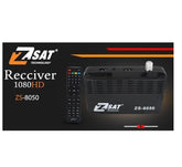 Zero ZSAT ZS-8050 Digital Satellite Receiver – Black | White | Blue