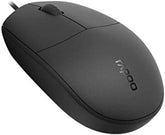 Rapoo N100 Wired Optical USB Mouse BlackWORLD TRADE FOR COMPUTER -LAPTOPRapoo N100 Wired Optical USB Mouse BlackThe Rapoo N100 Wired Optical USB Mouse Black is designed for both left and right-handed use, providing comfort and ease of use. Its fine sanded particles give a non-