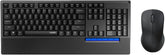 X1960 Wireless Optical Mouse & Keyboard Spill Resistance Multimedia Hotkeys 1000DPI Black