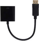 Display Port Male To VGA Female Converter Adapter Cable BlackWORLD TRADE FOR COMPUTER -LAPTOPVGA Female Converter Adapter Cable BlackEfficiently connect devices with Display Port to HDTV or monitor with this versatile converter cable. Enjoy high-quality video at HD resolution, with gold-plated con