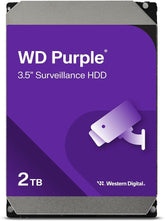 2TB Surveillance Hard Drive, 5400 RPM, SATA 6 Gb/s, 64 MB Cache, 3.5" - Purple Purple/Multicolour