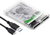 2.5 inch External Hard Drive Enclosure, Tool-Free USB 3.0 to SATA SSD WORLD TRADE FOR COMPUTER -LAPTOP5mm, Laptop Computer Hard Drive Case Support UASPEnhance your work and life with the 2.5 inch External Hard Drive Enclosure. This transparent shell enclosure is compatible with a variety of devices, including PC, T
