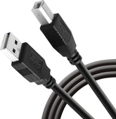 Wired Printer Cable – High-Speed USB 2.0/3.0 Printer Cable, Black