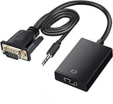 VGA To HDMI Output 1080P HD TV AV HDTV Audio Converter Adapter With USWORLD TRADE FOR COMPUTER -LAPTOP