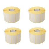 Barcode Thermal Sticker Roll 25x50mm, 1,100 stickers per roll, pack of 4, ideal for labeling and inventory management.