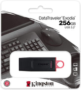 DataTraveler Exodia USB 3.2 Flash Drive With Protective Cap 256.0 GB - WORLD TRADE FOR COMPUTER