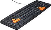 Point Pt-201 Wired Keyboard - Black OrangeWORLD TRADE FOR COMPUTER -LAPTOPPoint Pt-201 Wired Keyboard - Black OrangeThe Point PT-820 Wired Gaming Keyboard offers a sleek, modern design in black and orange. Featuring 104 buttons and multi-functional capabilities, this keyboard is p