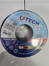 U TECK Satellite Receiver Control Cable – 30 Yard, Black