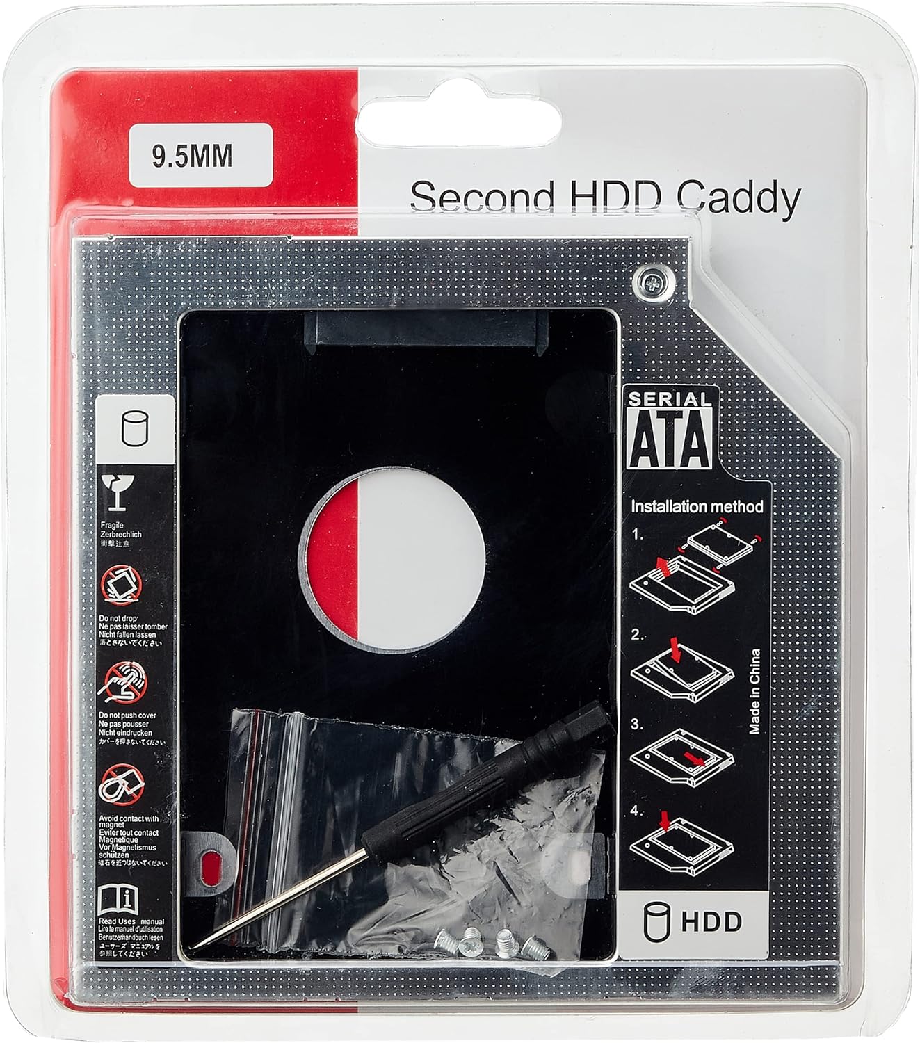 Hard Drive Caddy Tray SaTa Hard Disk Drive Caddy SSD HDD CD/DVD-