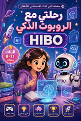 كتاب رحلتي مع الروبوت الذكي HIBO | تعليم الذكاء الاصطناعي والروبوتات للبنات من سن 8-11 سنة | أنشطة وفيديوهات تفاعلية