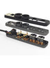 iLOCK power strip 4 outlets (2 schuko sockets + 2 universal sockets) (black)