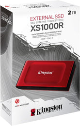 XS1000 External SSD USB 3.2 Gen 2 Portable Solid State Drive Red -SXS1000R/2000G 2 TB