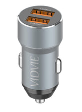 VIDVIE 2.4A Dual USB Car Charger – Fast Charging for Mobile Devices