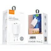 VIDVIE Dual USB Fast ChargerWORLD TRADE FOR COMPUTER -LAPTOP