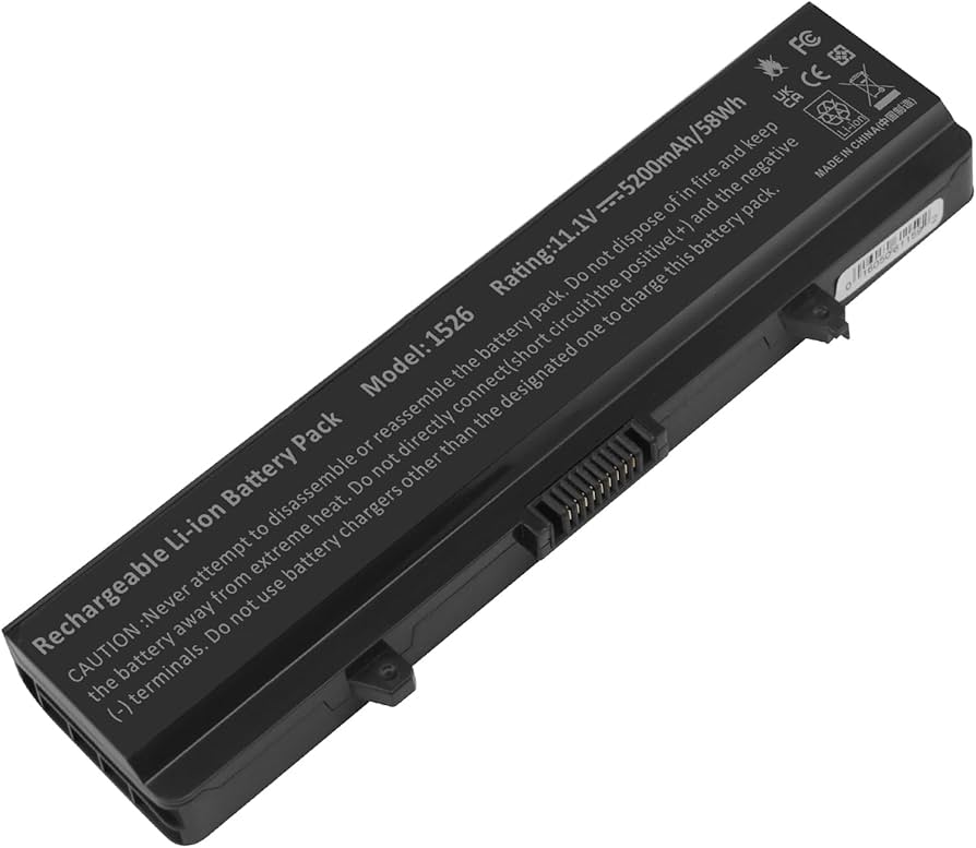 Replacement Laptop Battery For Dell Inspiron 1525 Black