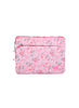 ELITE Laptop Sleeve 15.6" – Pink Floral Design with Fluffy Velvet Interior & Outer Pocket