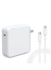 61W USB-C Power Adapter Compatible With Mac Book Pro 13 14 15 Inch, Air M1 13 Inch 2020 2019 2018, Mac book 12 Inch 2015-2017 Laptop Power with USB-C Cable 2m