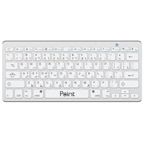 Bluetooth Wireless Keyboard PT-800, compatible with laptops, tablets, and smartphones, featuring ergonomic design and seamless connectivity.