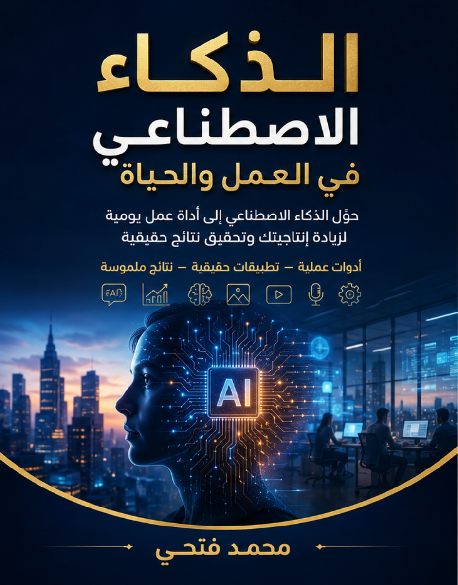 كتاب الذكاء الاصطناعي في العمل والحياة: حول الذكاء الاصطناعي إلى أداة عمل يومية لزيادة إنتاجيتك وتحقيق نتائج حقيقية