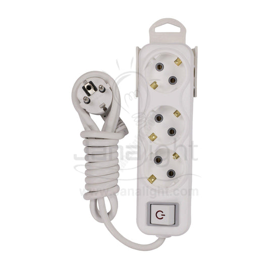 WALSAN Power Strip Joint 3 Sockets - WORLD TRADE FOR COMPUTER 