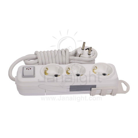 WALSAN  Power Strip Joint 3 SocketsWORLD TRADE FOR COMPUTER -LAPTOPWALSAN Power Strip Joint 3 SocketsPower Strip JoinPower Strip 3 Plugs Cable 2 Meter Material: Plastic Inside Material: Copper Power on Button With Light MADE IN TURKEY 
مشترك تركي 3 عين 16 امبير بسلك 2 متر بالمفتاحT