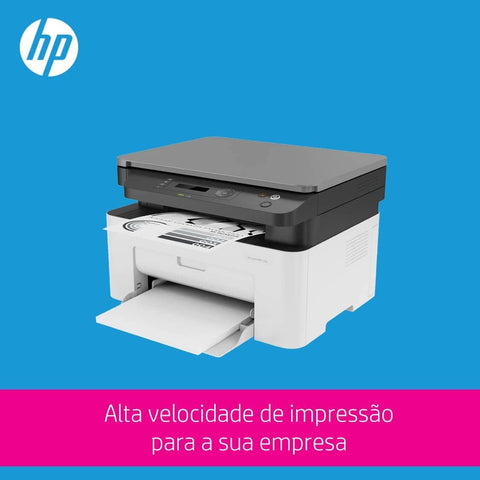 طابعة HP Laser MFP 135A متعددة الوظائف للطباعة والنسخ والمسح الضوئي والطابعة المكتبية متعددة الوظائف باللون الأبيض