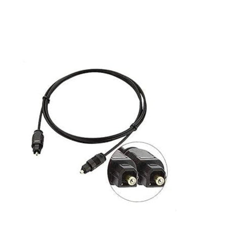 Black 2M fiber optic digital audio cable with 4mm thickness, designed for home theaters, soundbars, and gaming consoles
