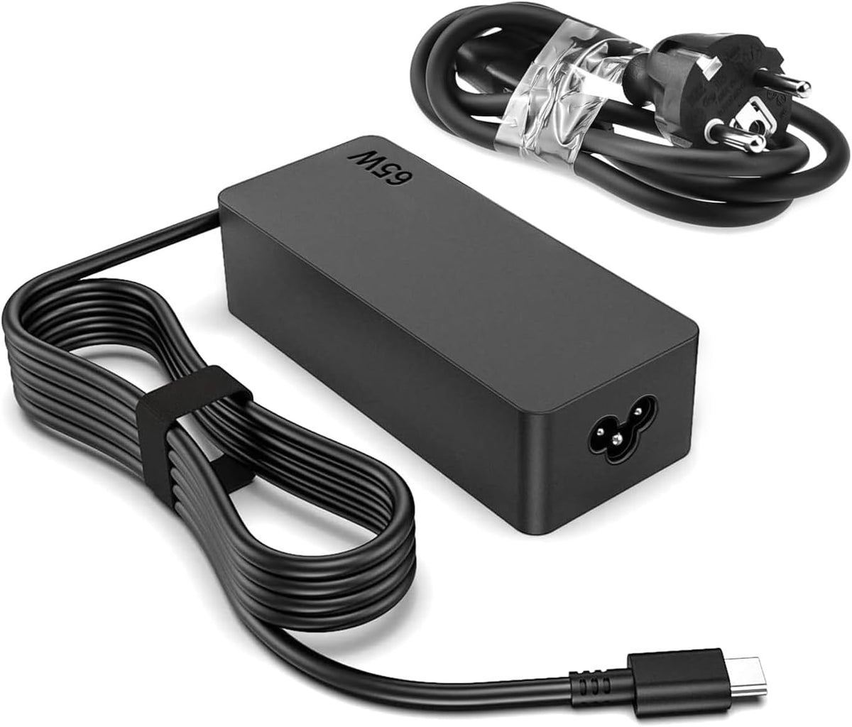 65W USB C Power Supply PD Charge Laptop Charger Cable Type C Adapter for Lenovo ThinkPad Huawei Matebook Pro Air HP Spectre Asus Acer Dell XPS Xiaomi Air Type C 65 Watt PC Quick Charge
