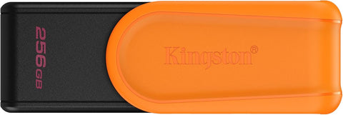Kingston DataTraveler Exodia S USB Stick - 256GB - USB 3.0 Gen 1 - USB Type A - Black/Orange