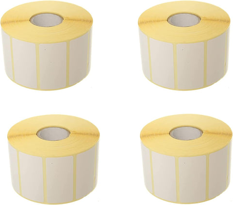 Barcode Thermal Barcode Sticker Roll 25 * 50 Full 1100 Stickers 4 Rolls