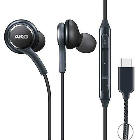 سماعات أذن سلكية من سامسونج AKG Type-C باللون الأسود