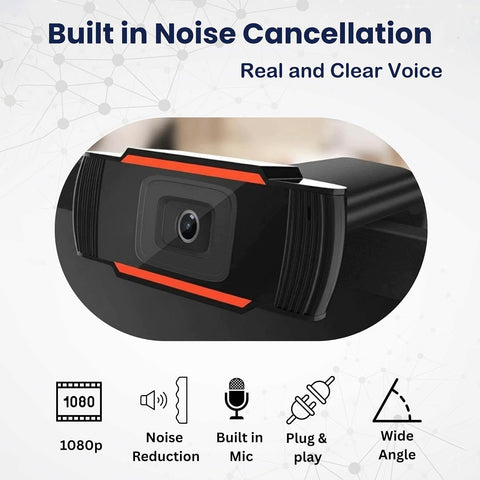 webcam  Autofocus 1080 HD , Business , USB Web Camera with stereo microphone for video recording, Plug and play, for online class use with Pc, Laptop, Skype, Facetime, WeChat