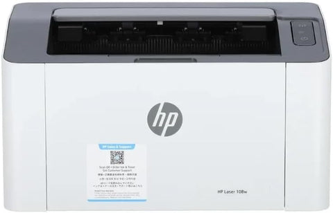 HP 108W Laser Printer, Monochrome, USB/WiFi Connectivity, Laser Technology, Manual Duplex, 20 ppm Black Print Speed, 1200x1200 dpi