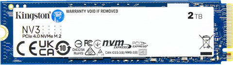 NV3 2TB M.2 2280 NVMe Internal SSD, Up to 6000MB/s Read, 5000MB/s Write Speed, Gen 4.0x4 NVMe PCIe Performance, 2.17G Vibration Operating, 640TBW | SNV3S/2000G