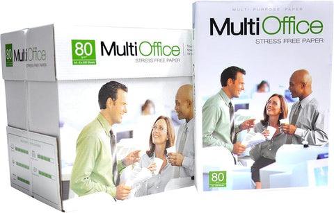 Multi Office A4 Copy Paper, 5 Pack x 500 Sheets - 80 GM