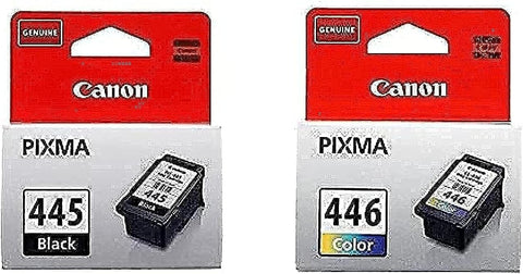 Canon 445 Black and Canon 446 Tricolor Ink Cartridge Set