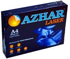 AZHAR  A4 80 Gram - 500 Sheets - High Quality for Printing and Laser Imaging