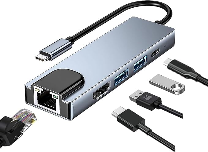TYPE-C to HDTV 5 in 1 Adapter)