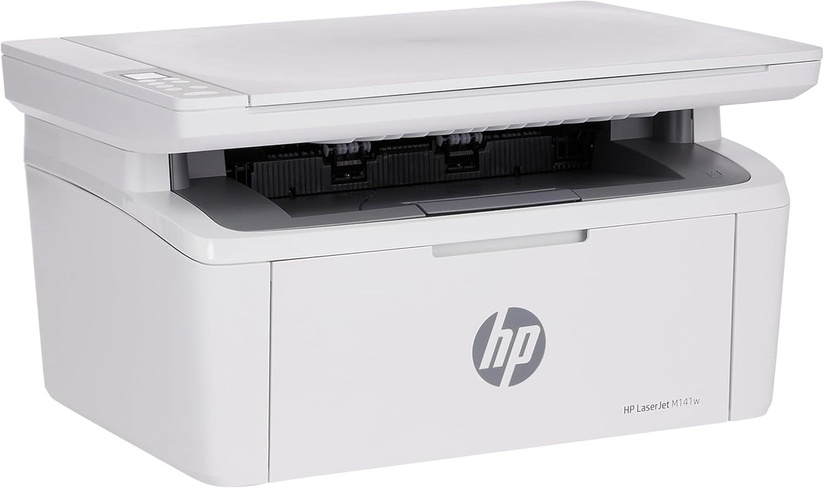 LaserJet MFP M141W Printer, Print/ Scan / Copy, Wireless Printing, Up to 20 ppm Print Speed, 8,000 pages Duty Cycle, 150 Sheet Input Tray, 600 x 400 dpi Copy Resolution 7MD74A White