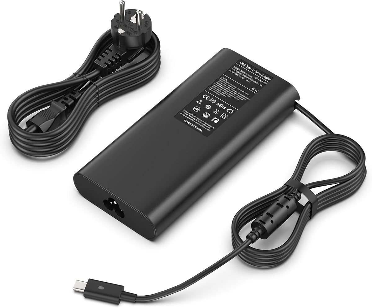 90W USB-C Charger Laptop Compatible for Latitude 3400 3500 5300 5310 5289 5480 5400 5280 5580 7380 7480 7390 7280 DELL XPS 9250 9350 9550 DELL LA90PM170 Adapter Power SUPPLY