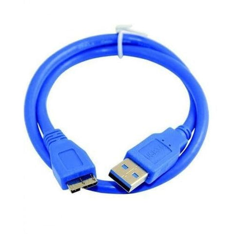 Uab cable external hard disk usb 3.0 data cable for hard disk and charger tablet super speed 50cm - blue