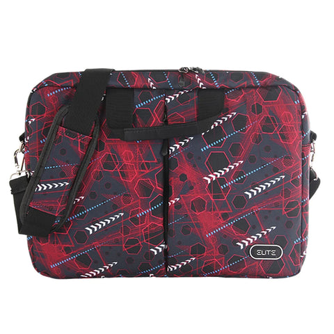 Colorful 15.6" Laptop Bag Elite – Soft Velvet Interior, Shoulder Strap & Large Front Pocket